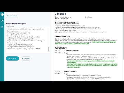 Smart CV Generator gallery image