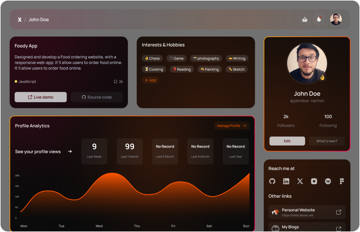 x หน้า Landing Page Profile media 2