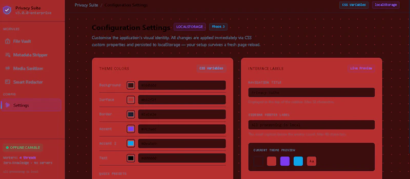 Privacy Suite screenshot 1