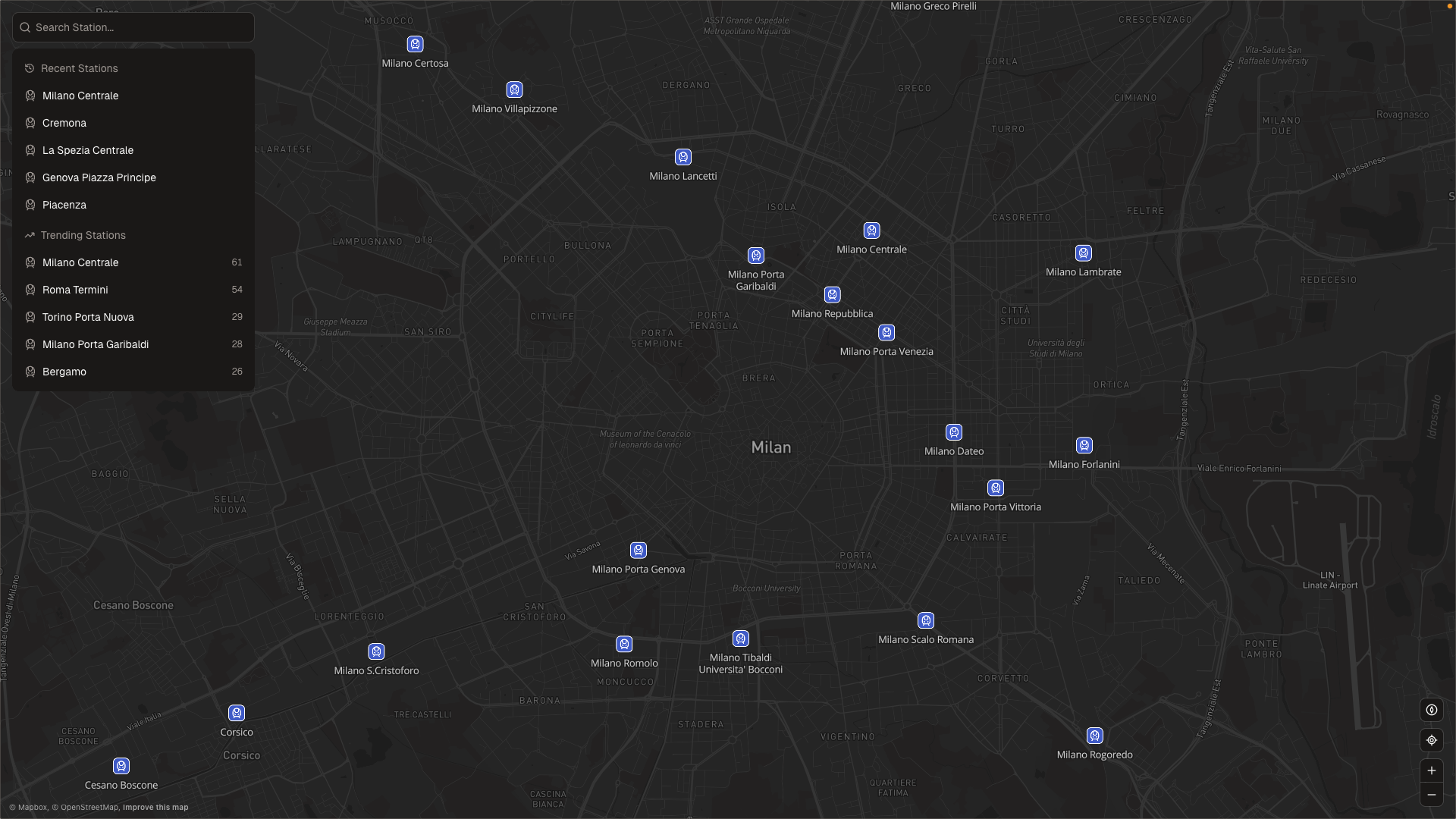 Rail Radar - Main product screenshot demonstrating key features and user interface