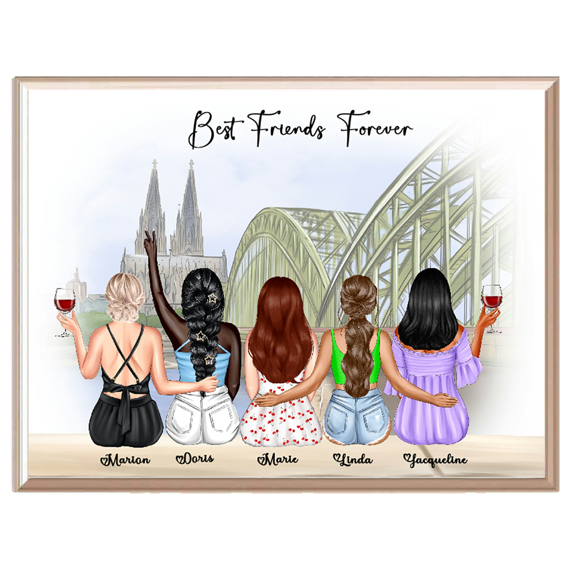 Personalized cartoon portrait gifts - Design fun, personalized gifts that deliver love. media 4