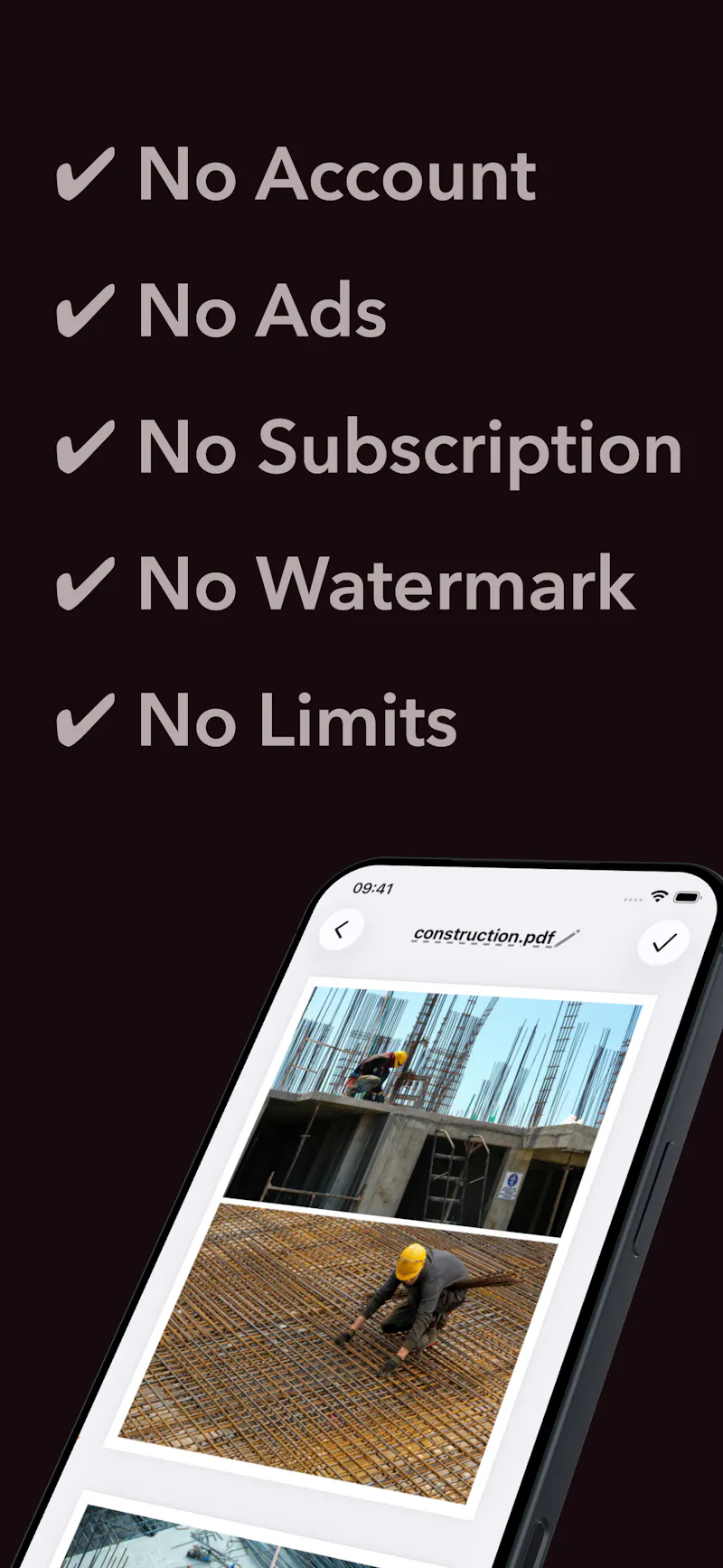 Free Photos to PDF App - TornadoPDF screenshot 4