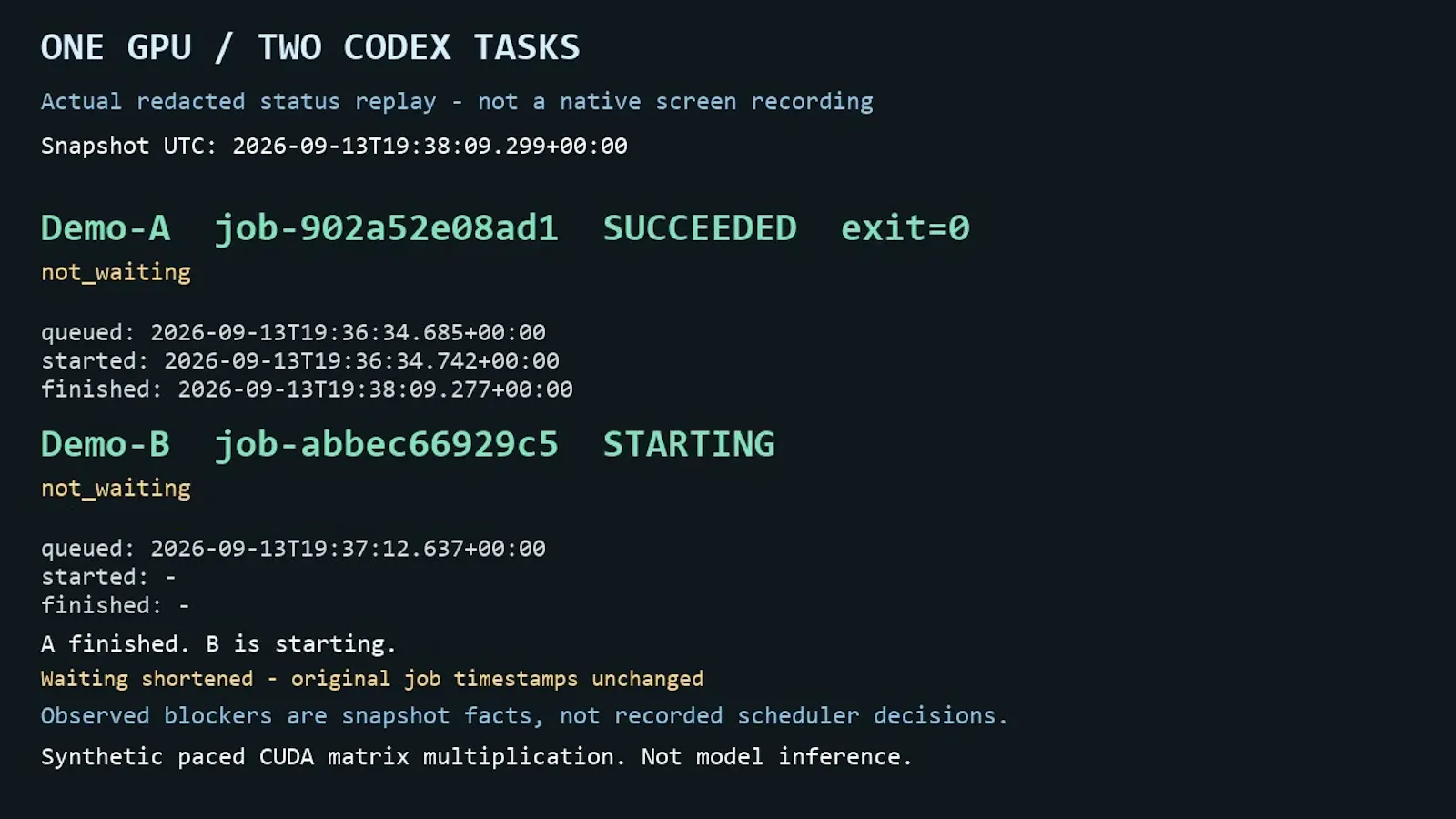 Codex GPU Queue screenshot 1 (video preview)
