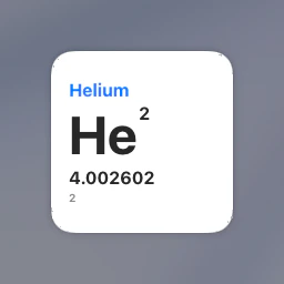 Chemical Elements Widgets for iOS