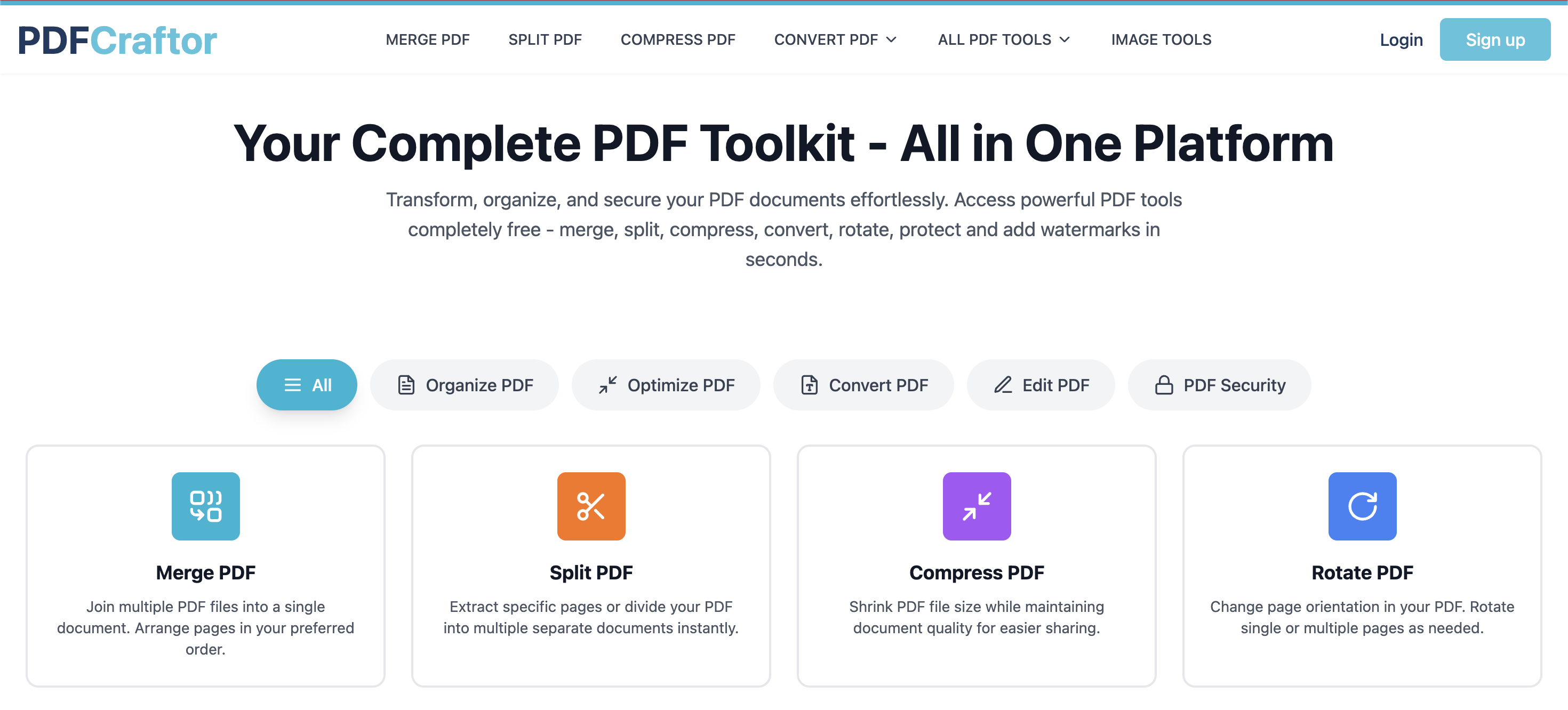 Free PDF Tools Online - Product Hunt launch logo and brand identity