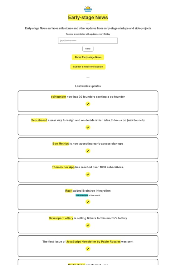 Early Stage News media 2