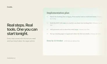Doable – plan, finish & connect gallery image
