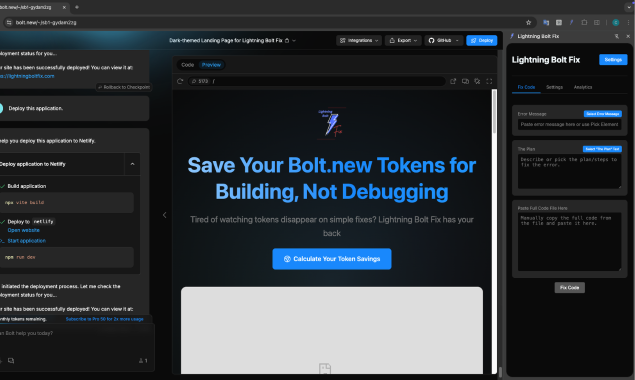 Lightning Bolt Fix Chrome Extension gallery image