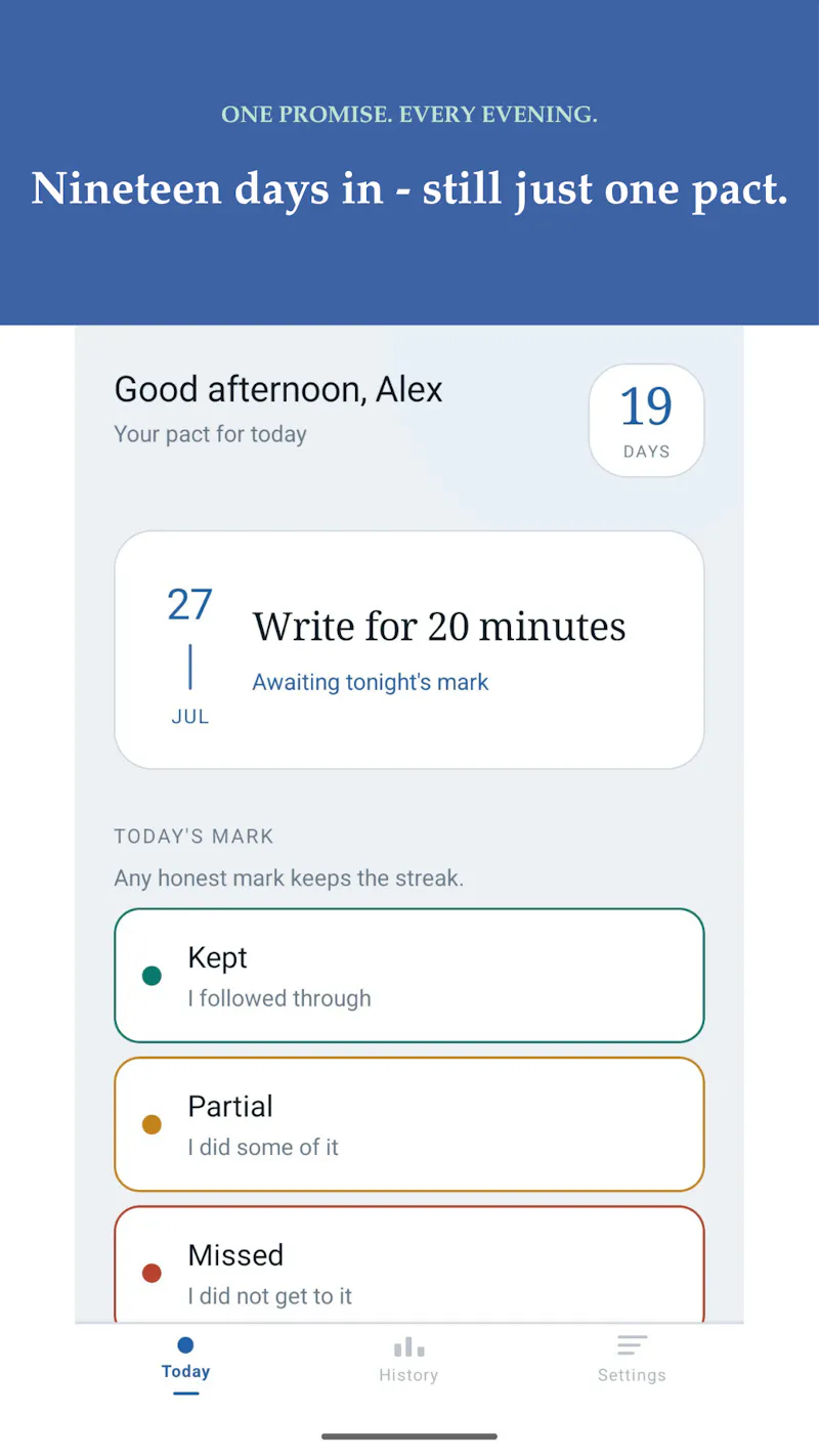 PactKeeper - One promise. Every day. screenshot 4