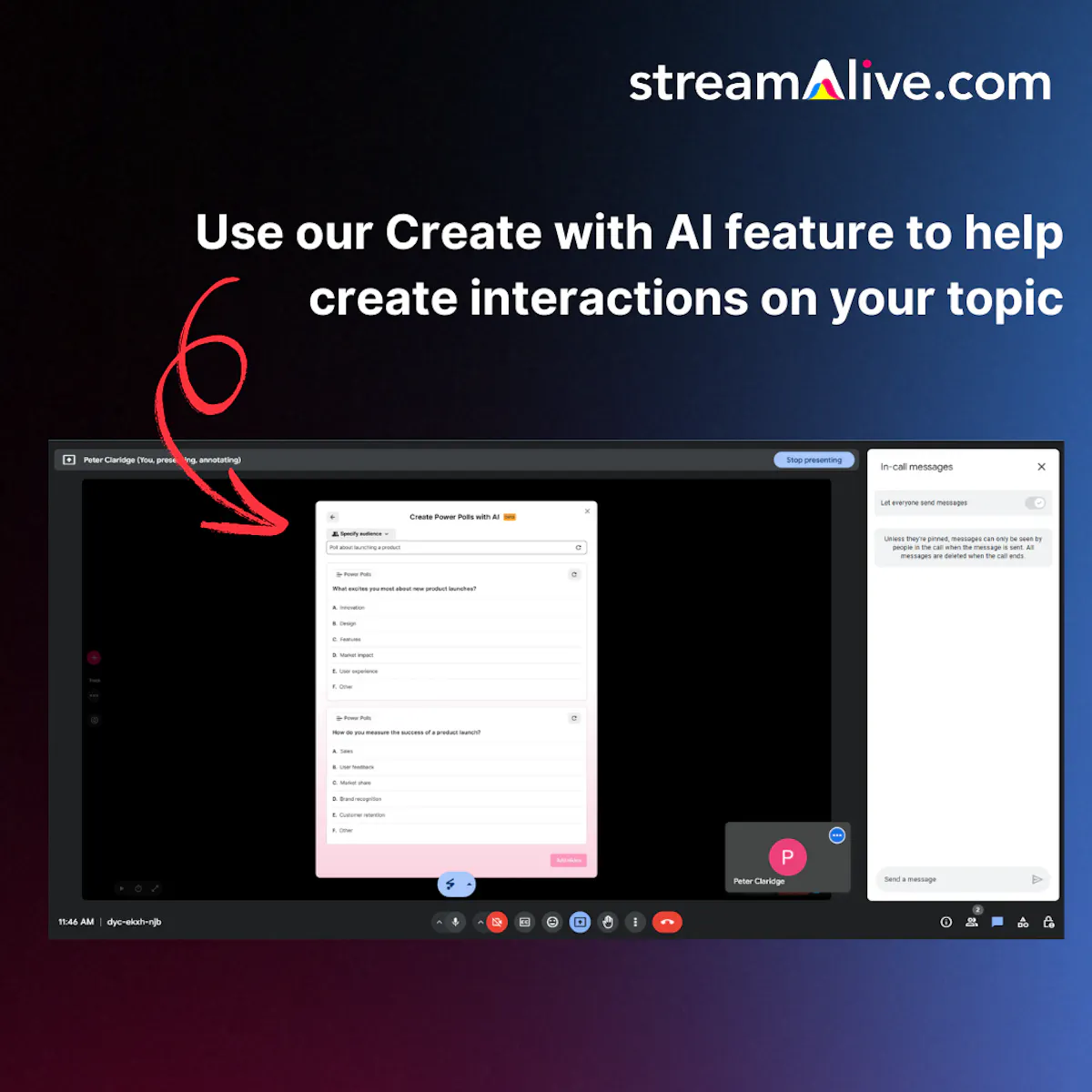 Streamalive Chrome Extension