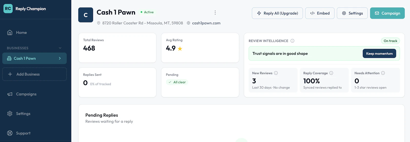 Reply Champion screenshot 3
