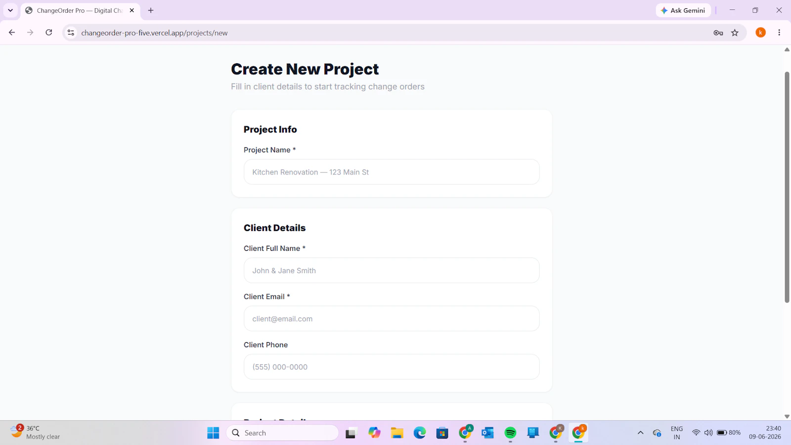ChangeOrder Pro screenshot 4