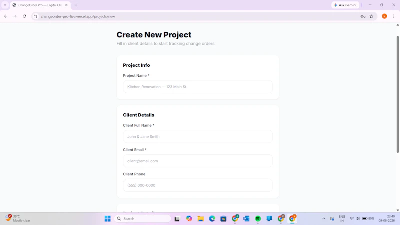 ChangeOrder Pro screenshot 4