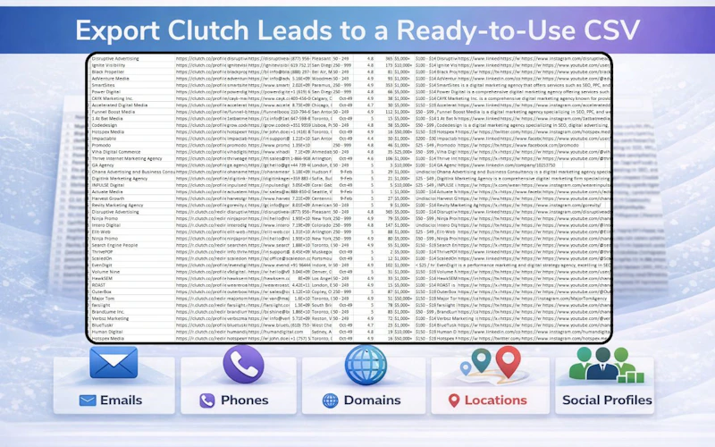 Clutch.co Emails Finder & Scraper screenshot 4