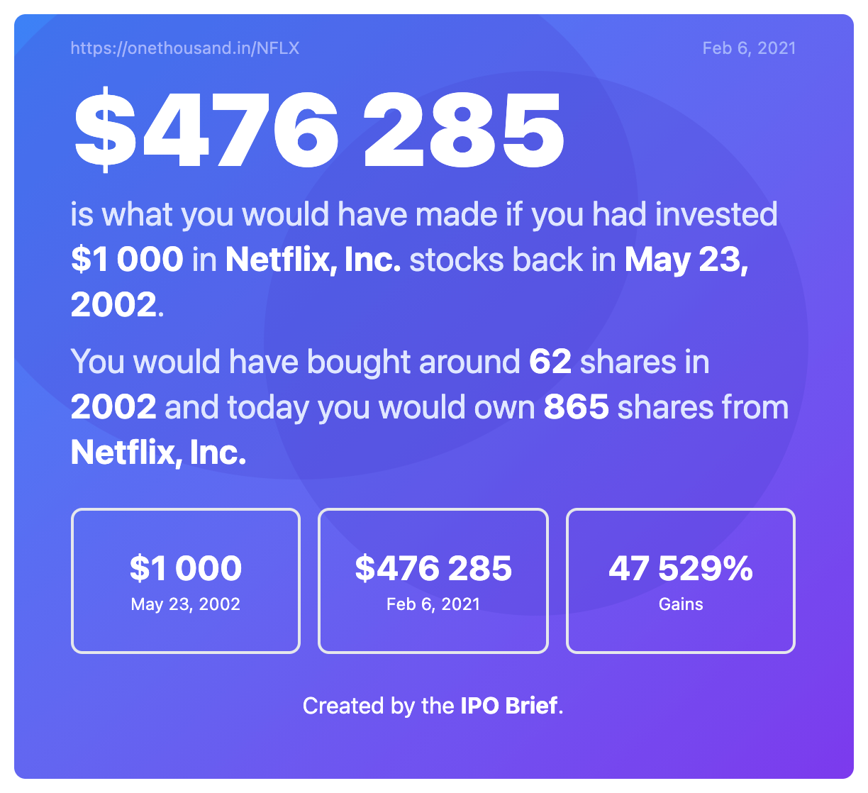 One thousand in gallery image