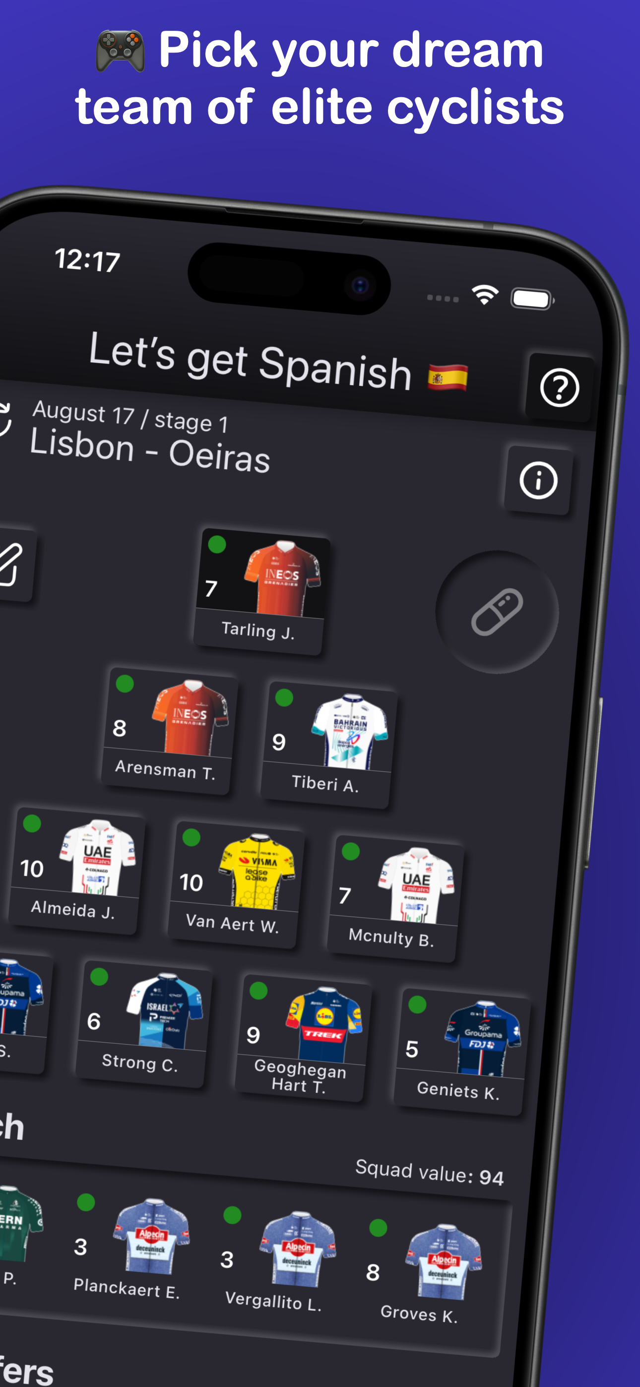 Rouler: gerente de ciclismo de fantasía media 2
