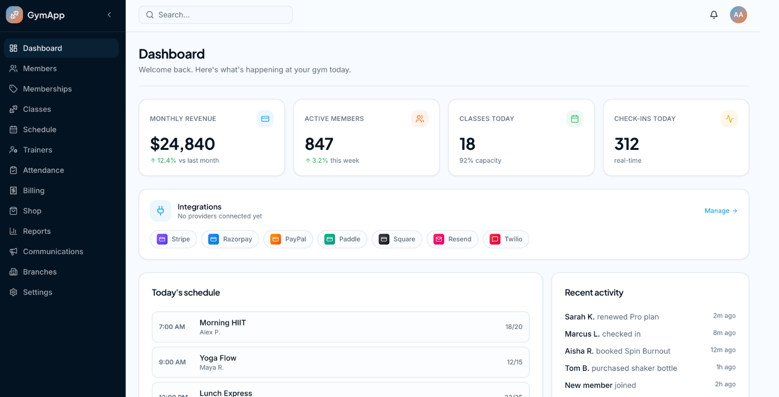 GymApp gallery image