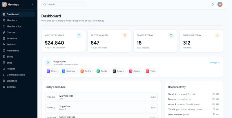 GymApp screenshot 5