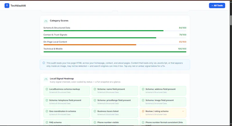 Free Local SEO Checker screenshot 2