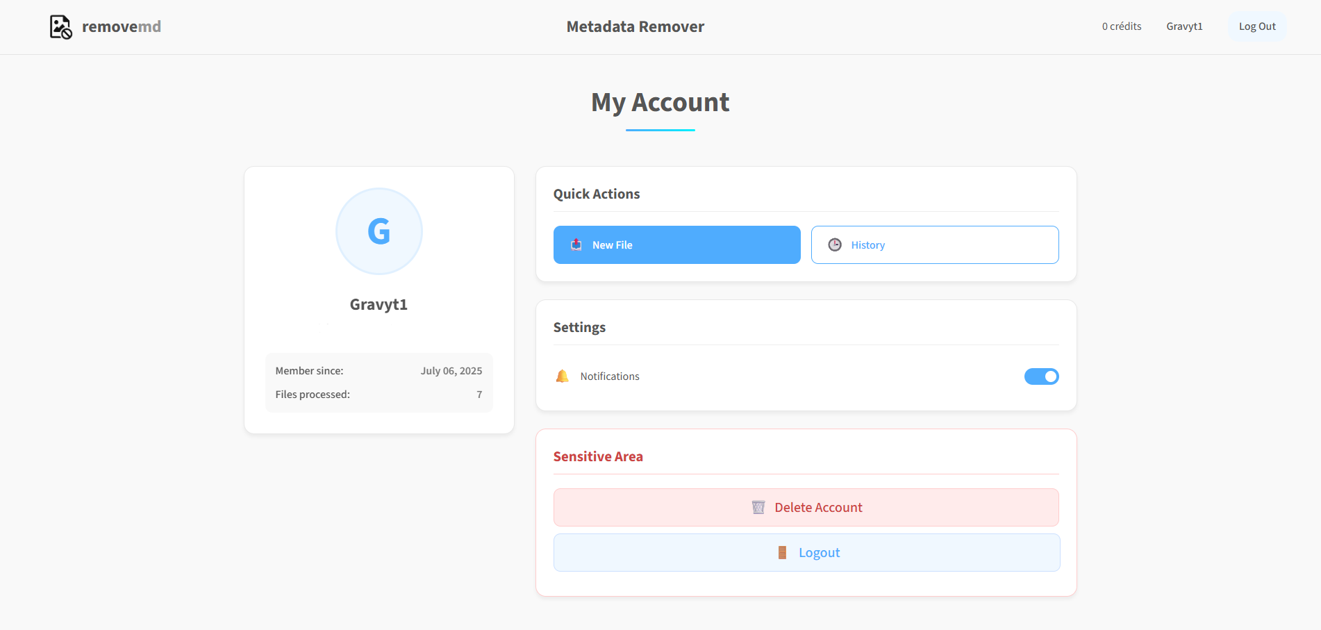 Mídia 3 de removemd - Remova metadados de imagens e documentos online