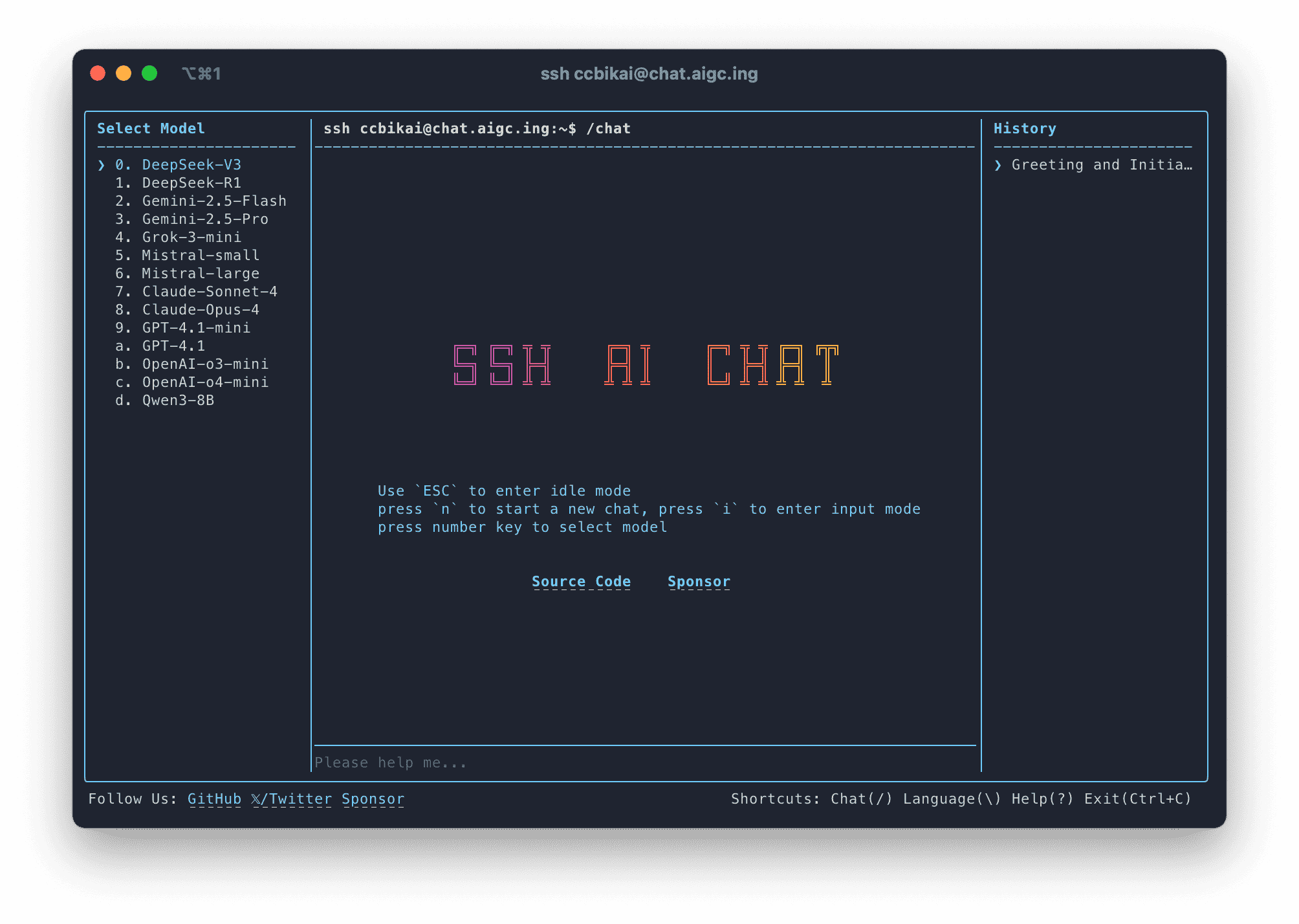 SSH AI Chat gallery image