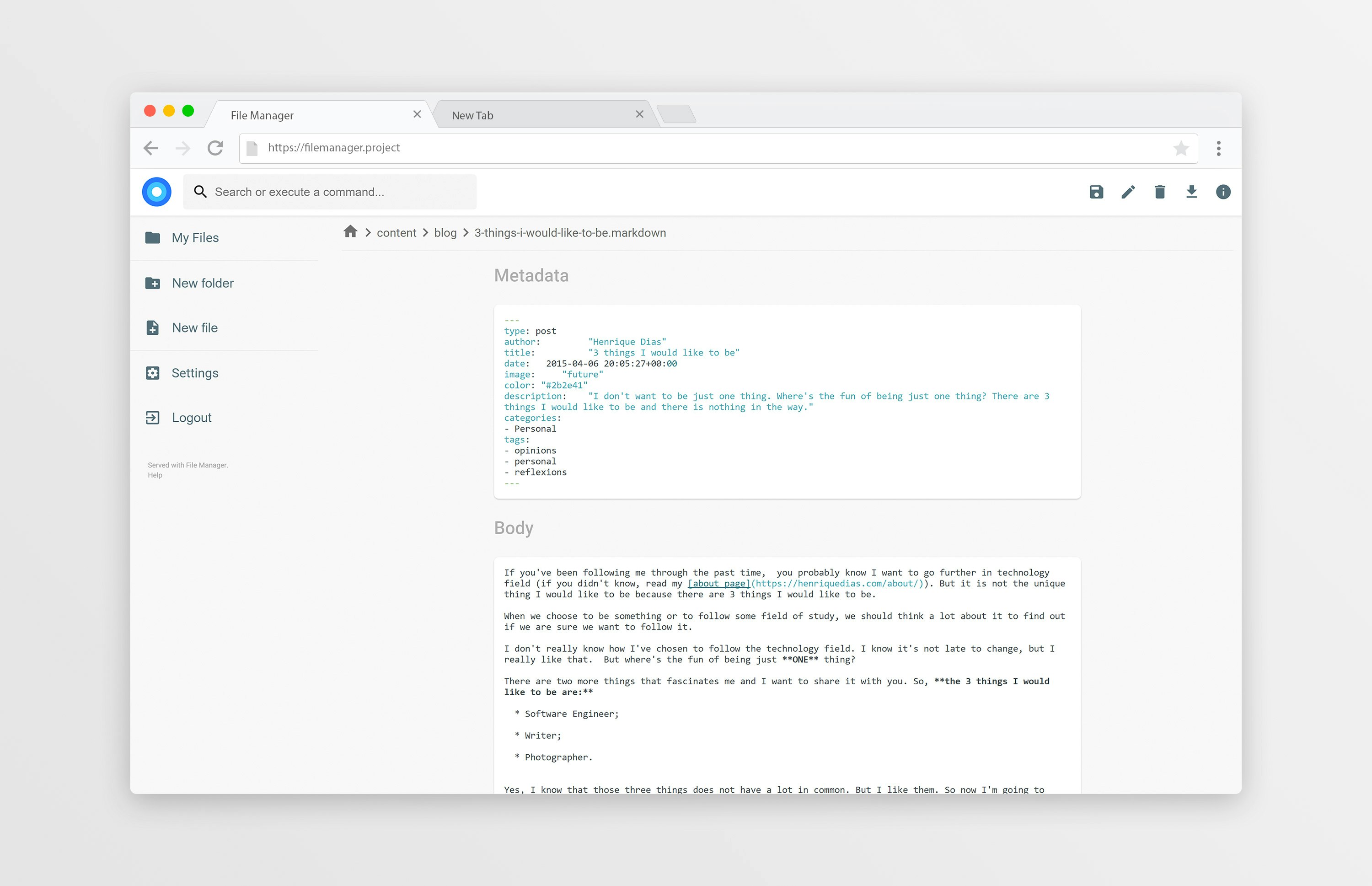 File Manager gallery image