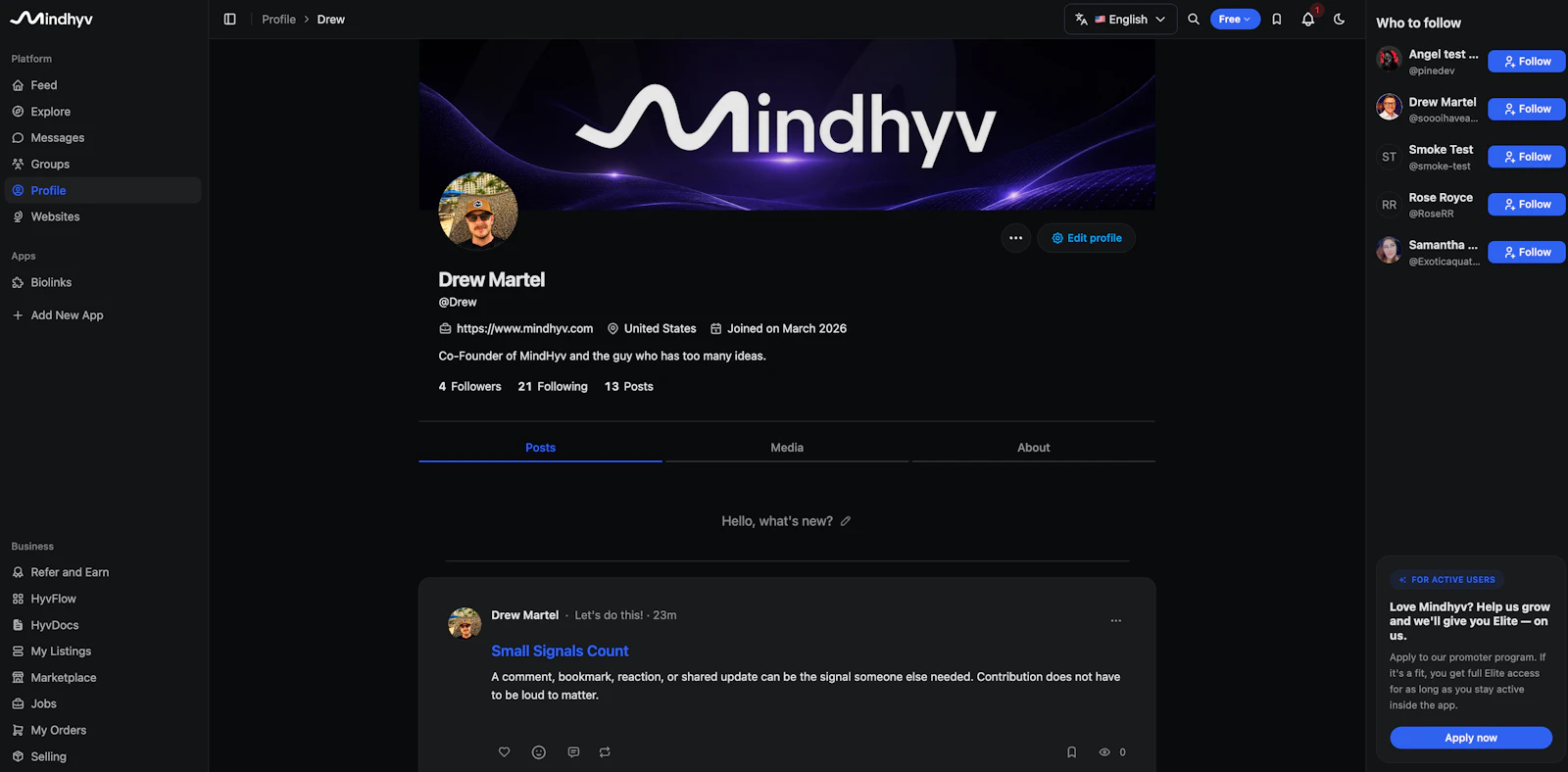 Mindhyv screenshot 2