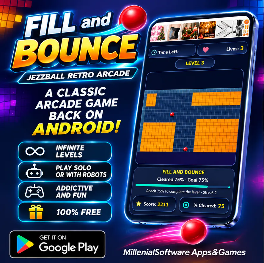 Fill & Bounce: JezzBall_Retro gallery image