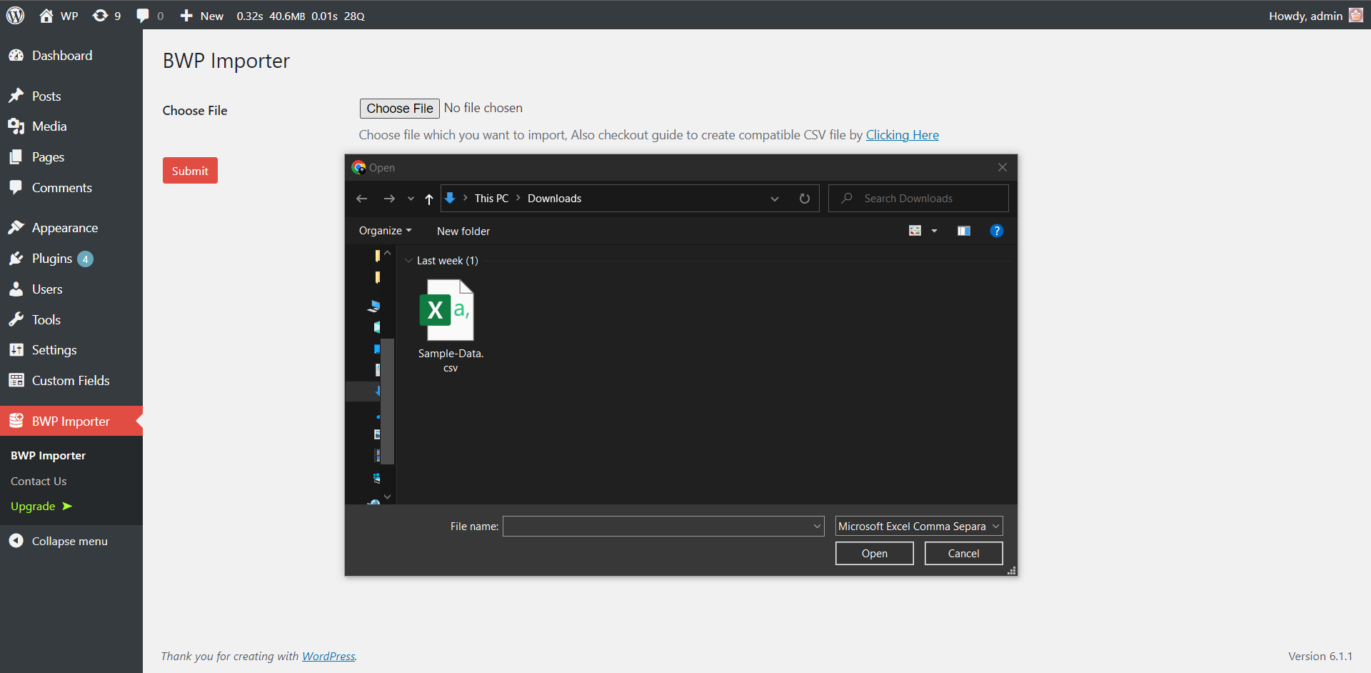 Média Importateur BWP - Importer simple 3