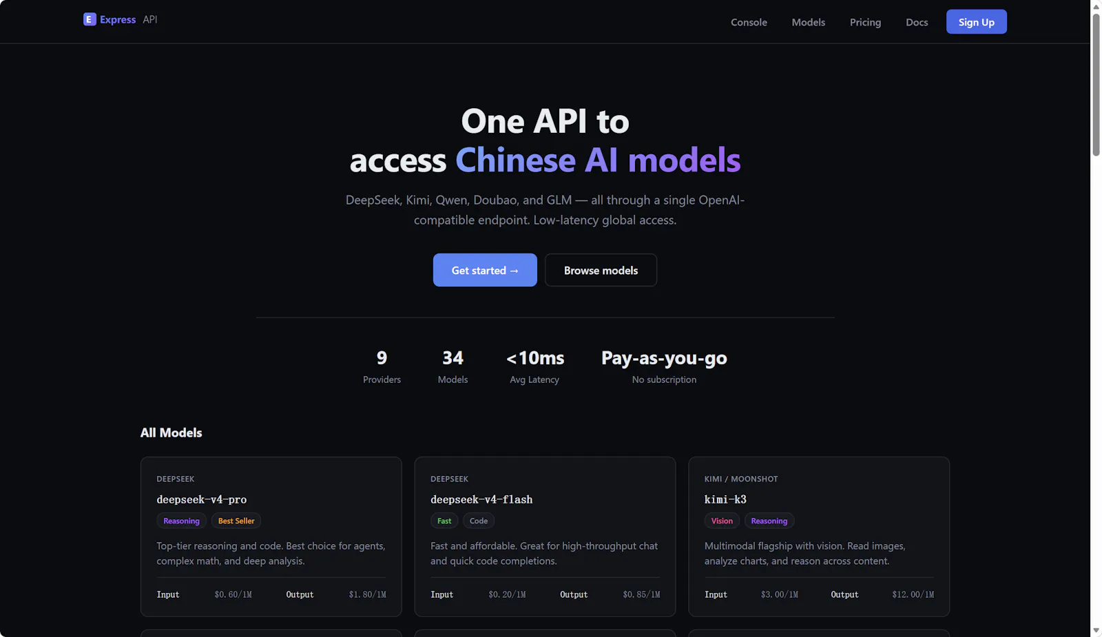 Express API screenshot 1