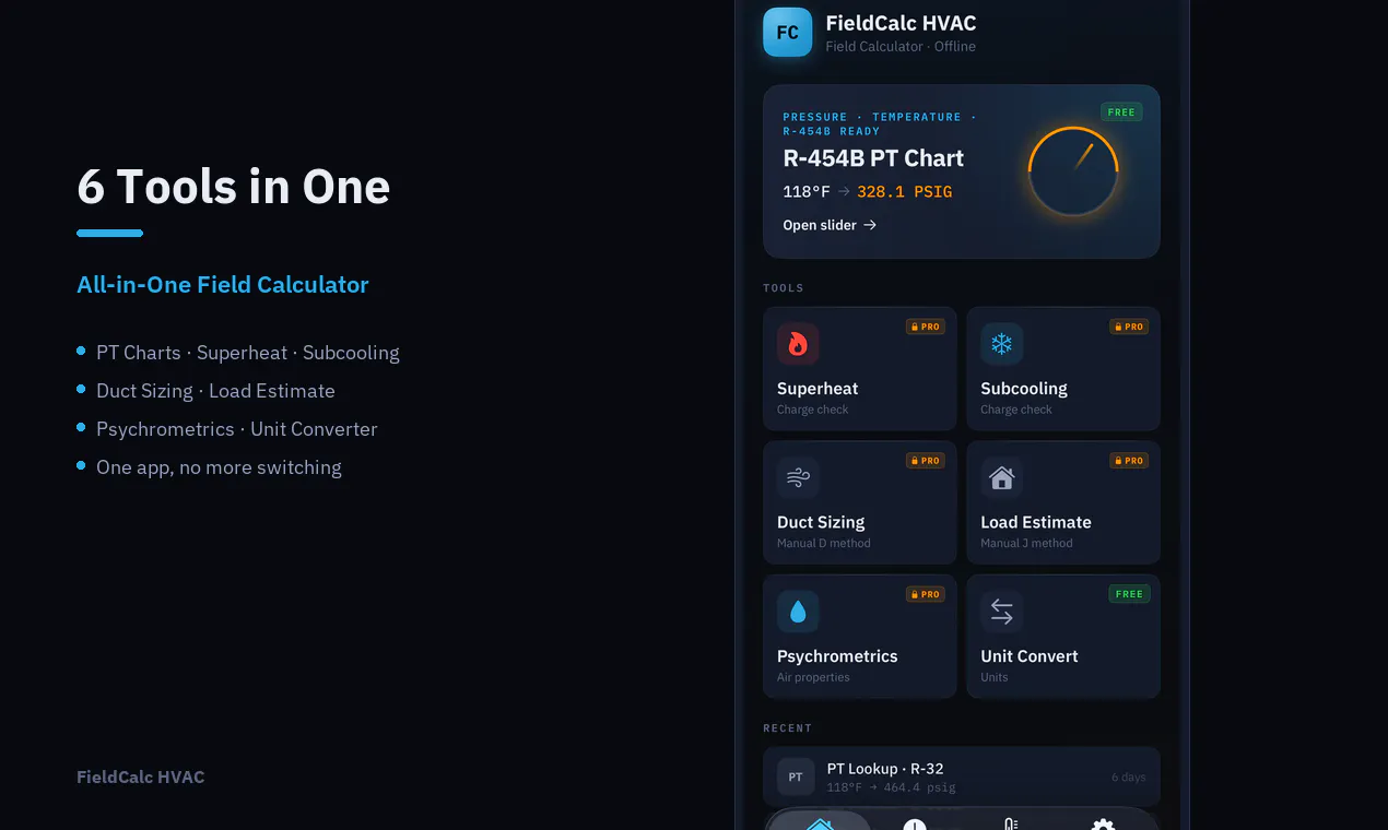 FieldCalc HVAC gallery image