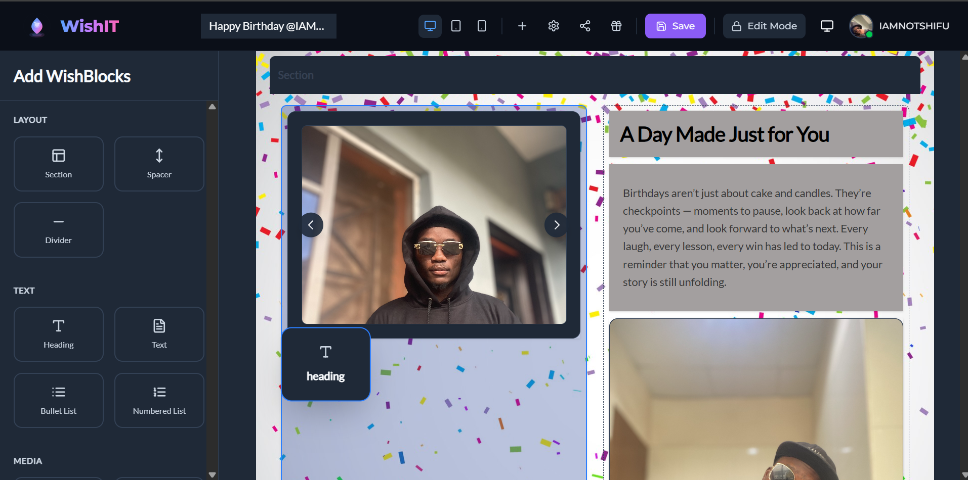 WishIT - Screenshot 3 showing product features and functionality