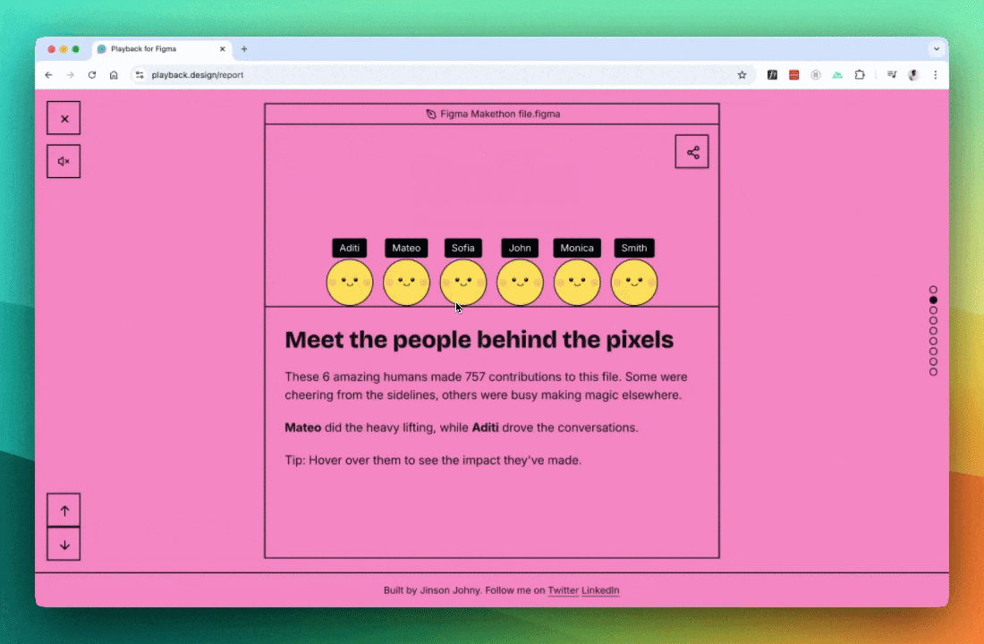 Figma Playback  - Screenshot 2 showing product features and functionality