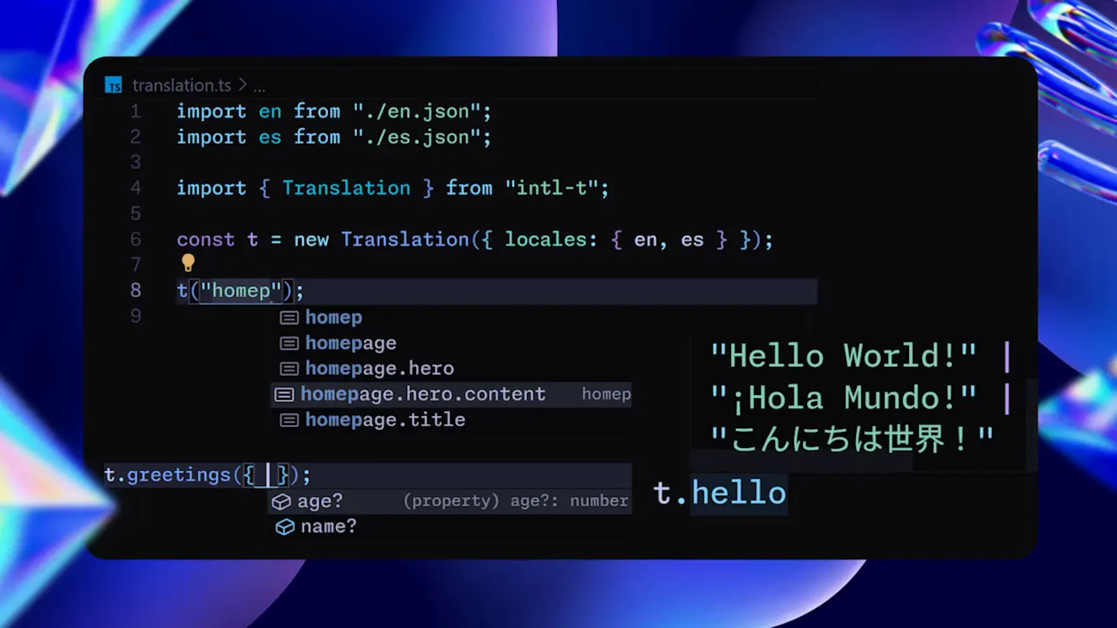 Intl-T. screenshot 1
