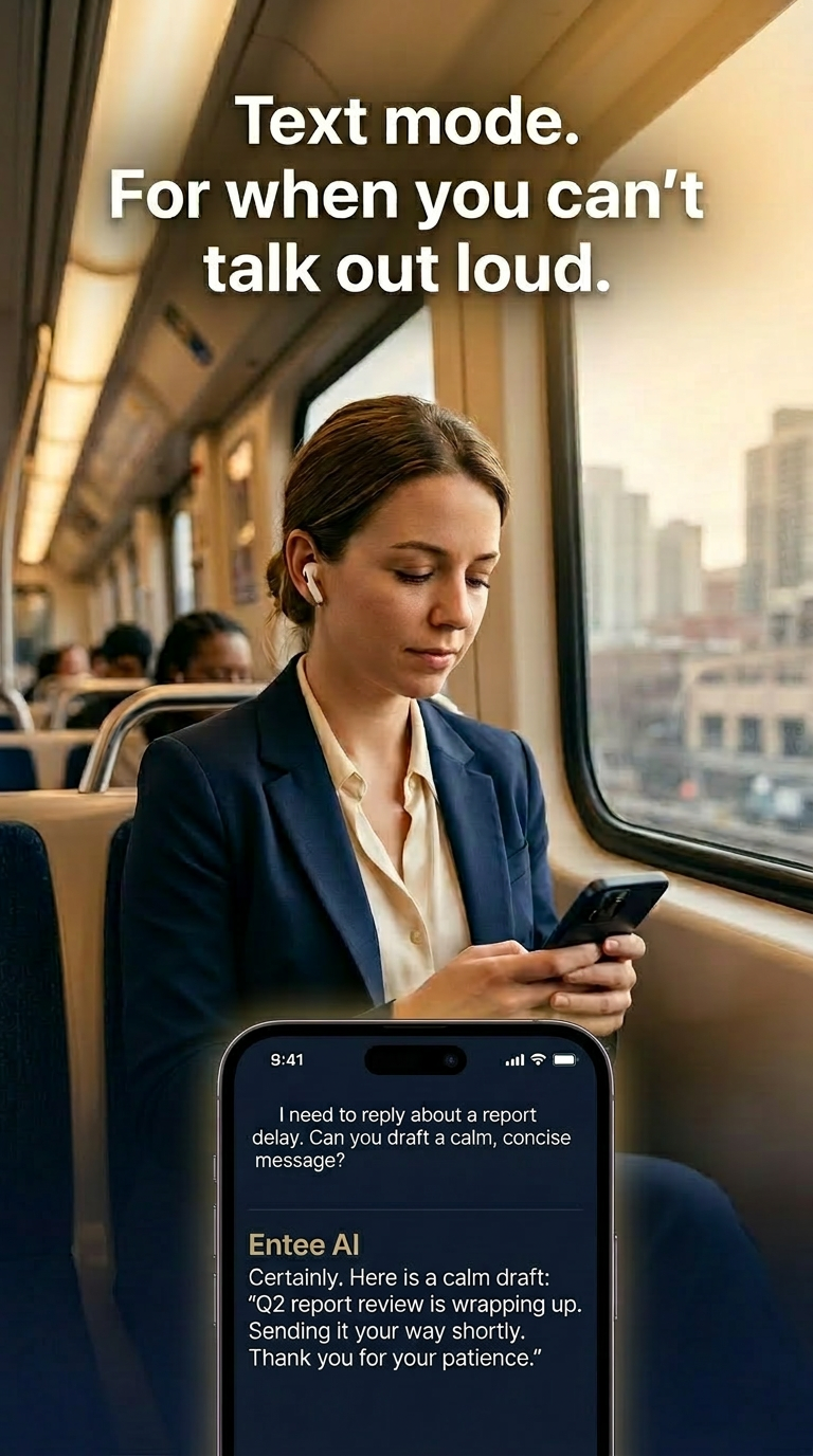 Entee AI — a private AI assistant gallery image