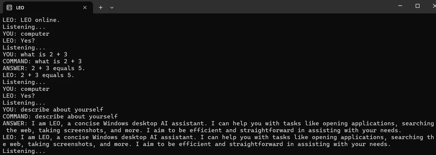 LEO - AI Assistant Bot gallery image