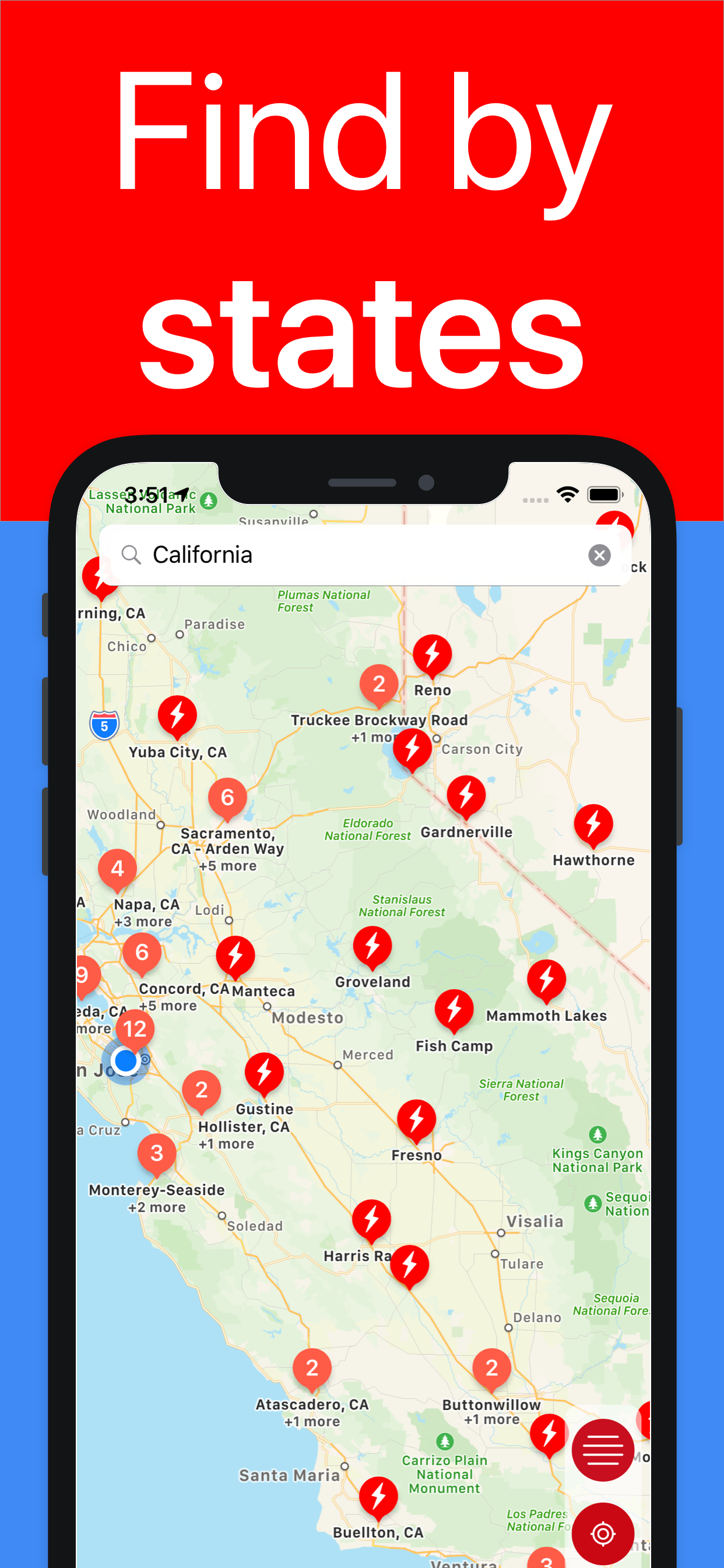 Tesla - Supercharger and ionity map gallery image