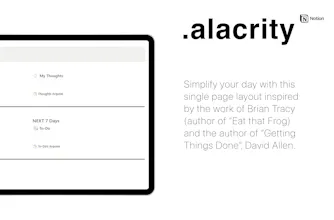 .alacrity (Notion template) gallery image