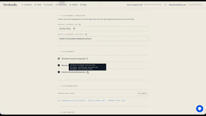Dividendly screenshot 1 (video preview)