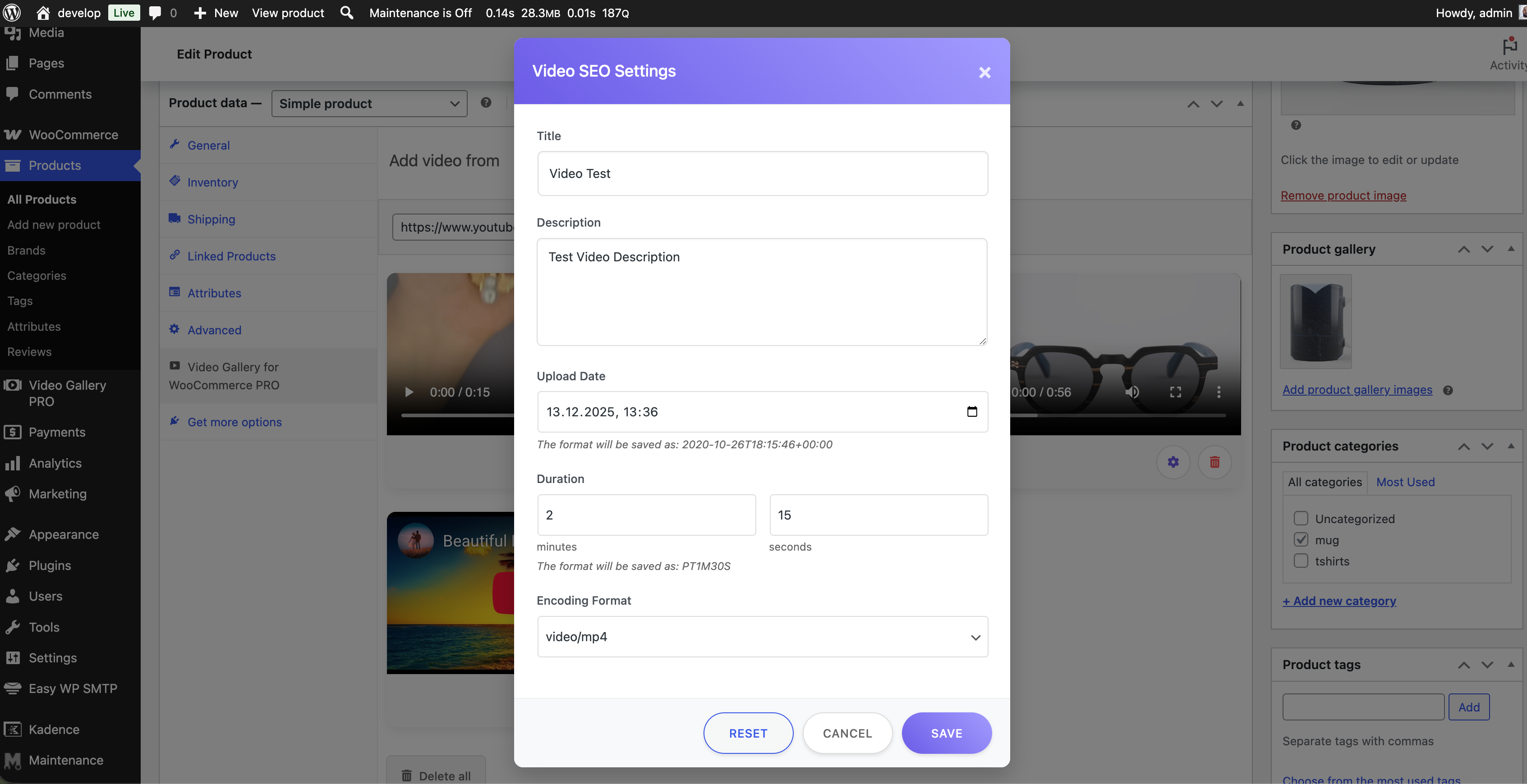 Video Gallery for WooCommerce gallery image