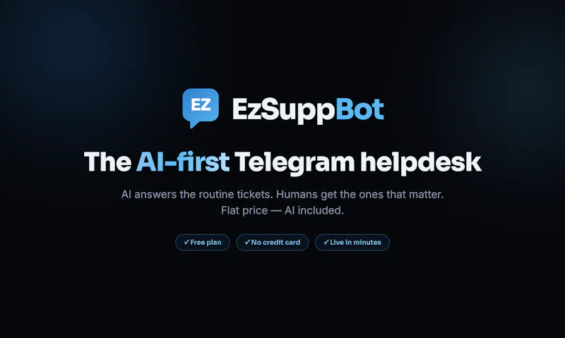 EZSuppBot screenshot 1