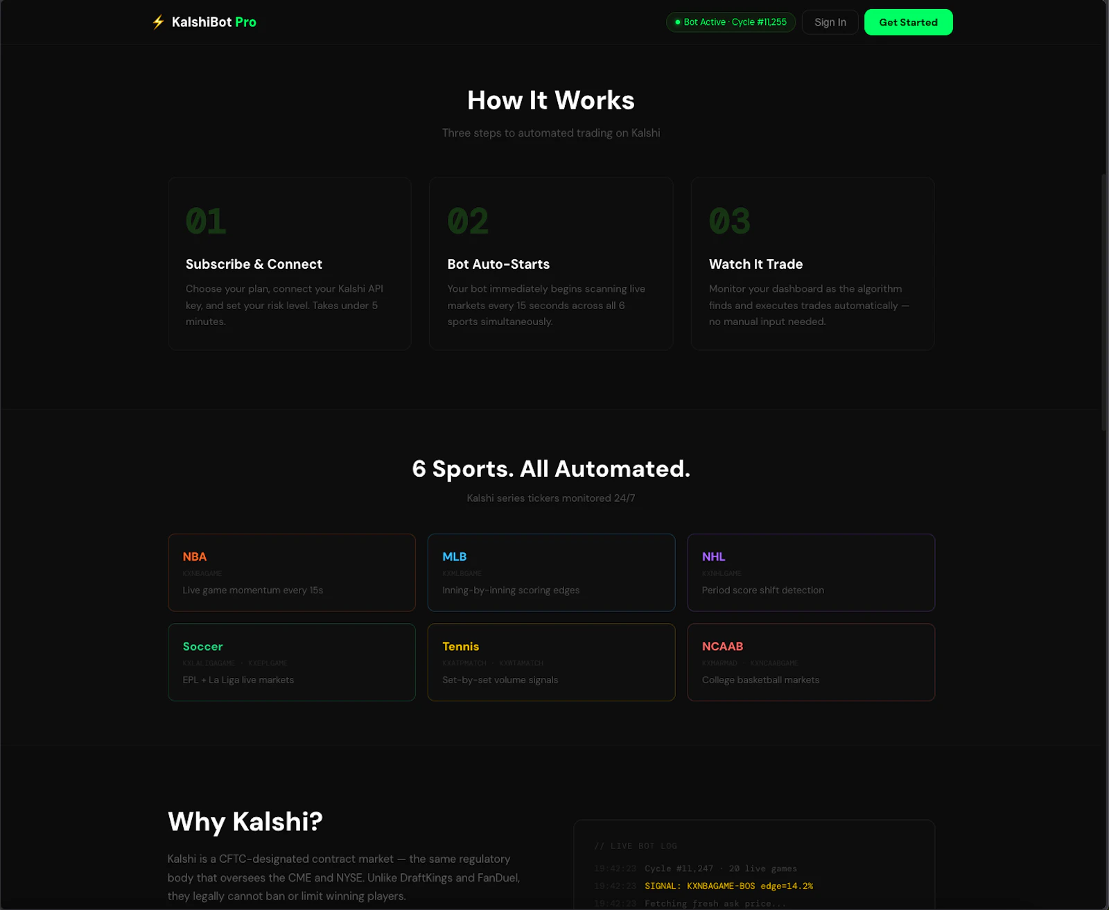 KalshiBot Pro screenshot 2