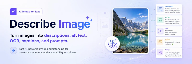 Describe Image screenshot 3