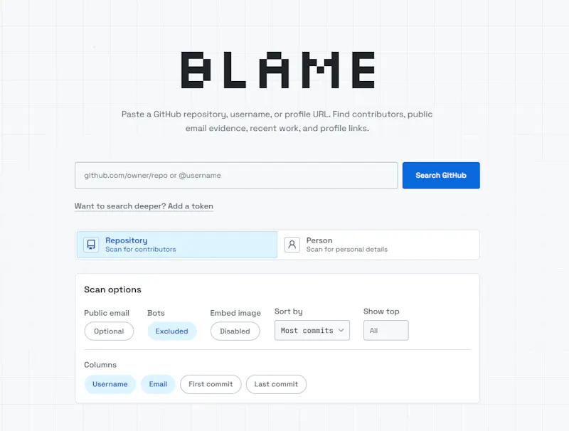 Blame screenshot 1