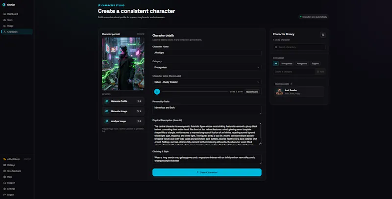 CineGen Beta Launch screenshot 5