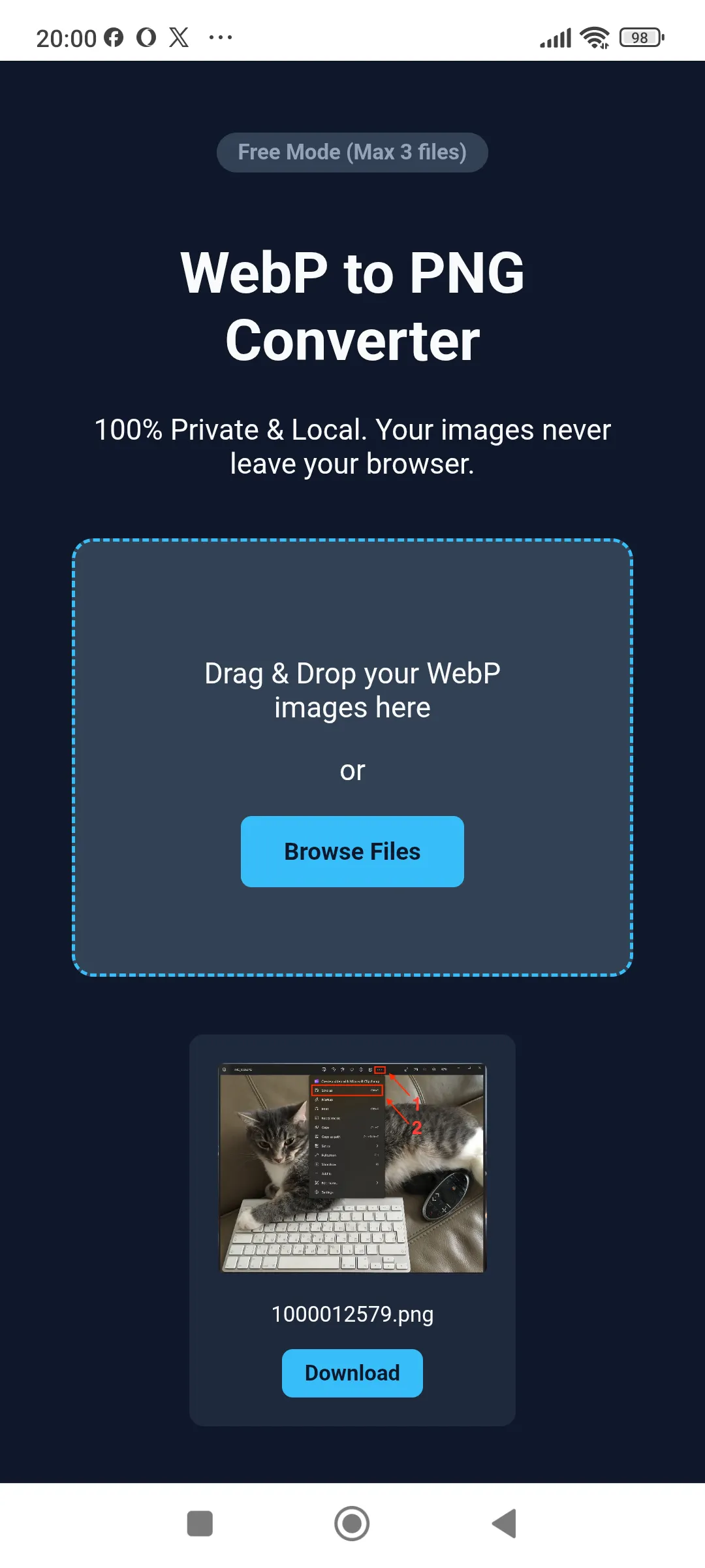 WebP to PNG Converter gallery image