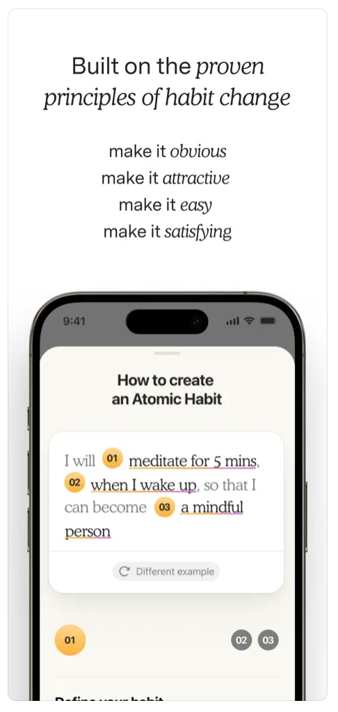 startuptile Atoms by James Clear-An app for building good habits and breaking bad ones.