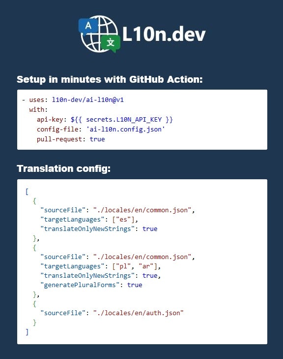 L10n.dev - AI Localization Automation gallery image