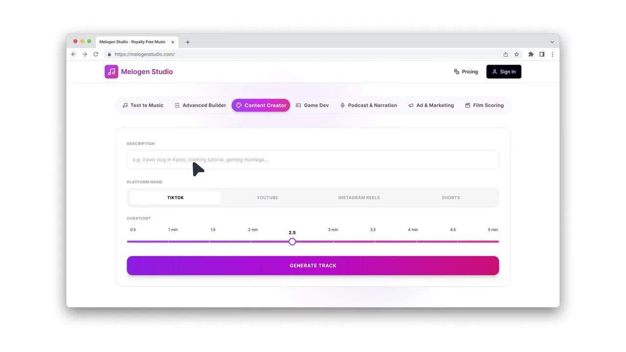 MeloGen Studio gallery image