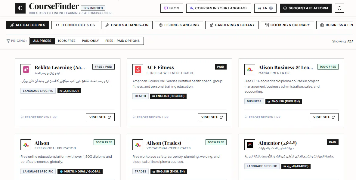 CourseFinder — Online Course Directory gallery image